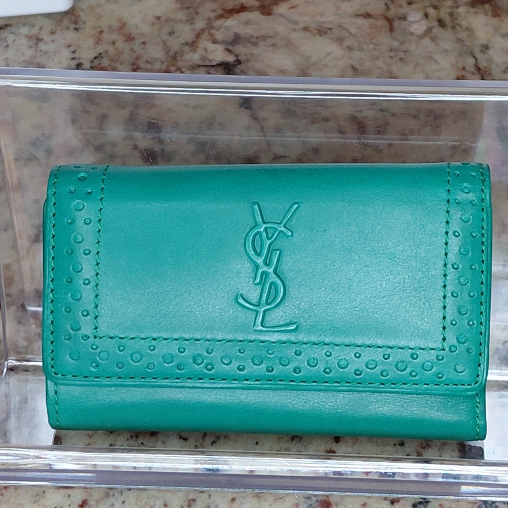 Yves Saint Laurent Leather Trifold Key Holder Case. YSL - Picture 5 of 8